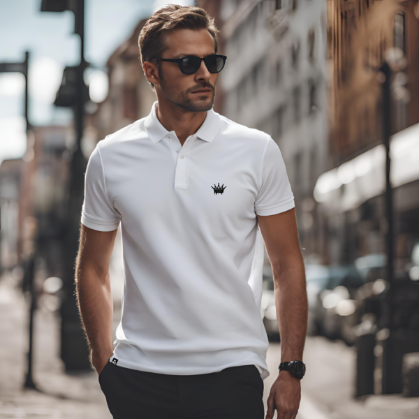 Polo Homme Blanc NobilisSanguis.com